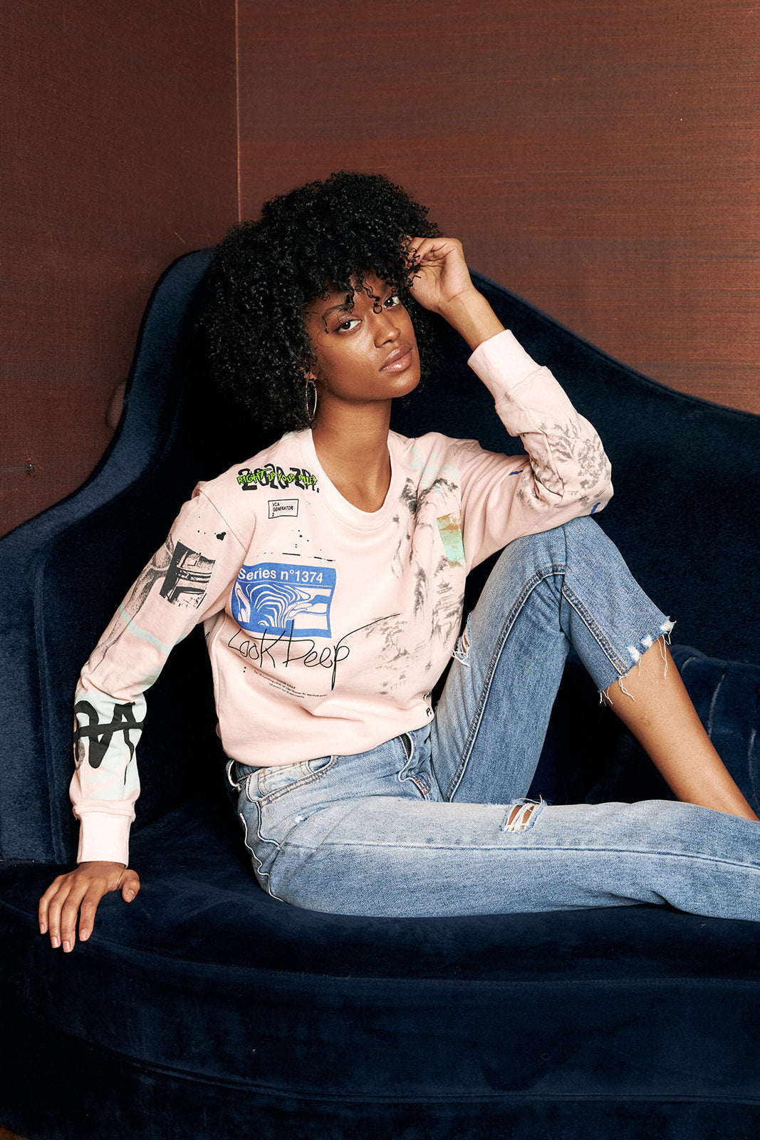 SALE - Mimi Look Deep Sweatshirt