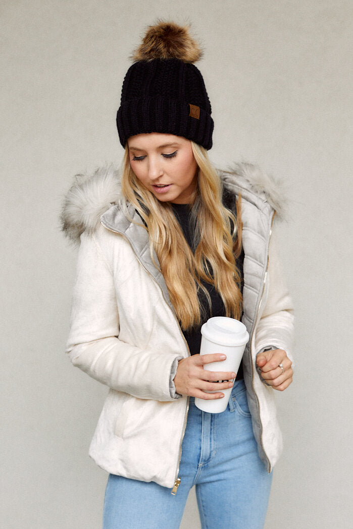 Leela Velvet Puffer Jacket