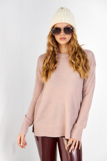 Elli Ribbed Long Sleeve Sweater