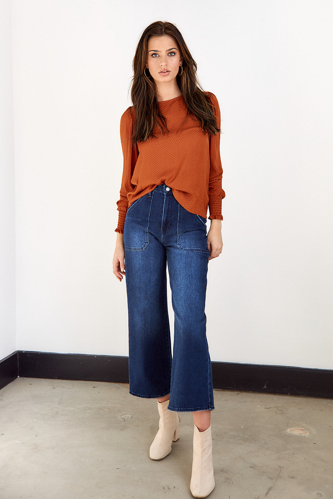 Ameline Dot Detail Blouse