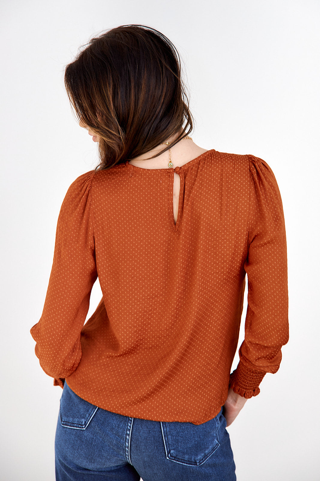 Ameline Dot Detail Blouse