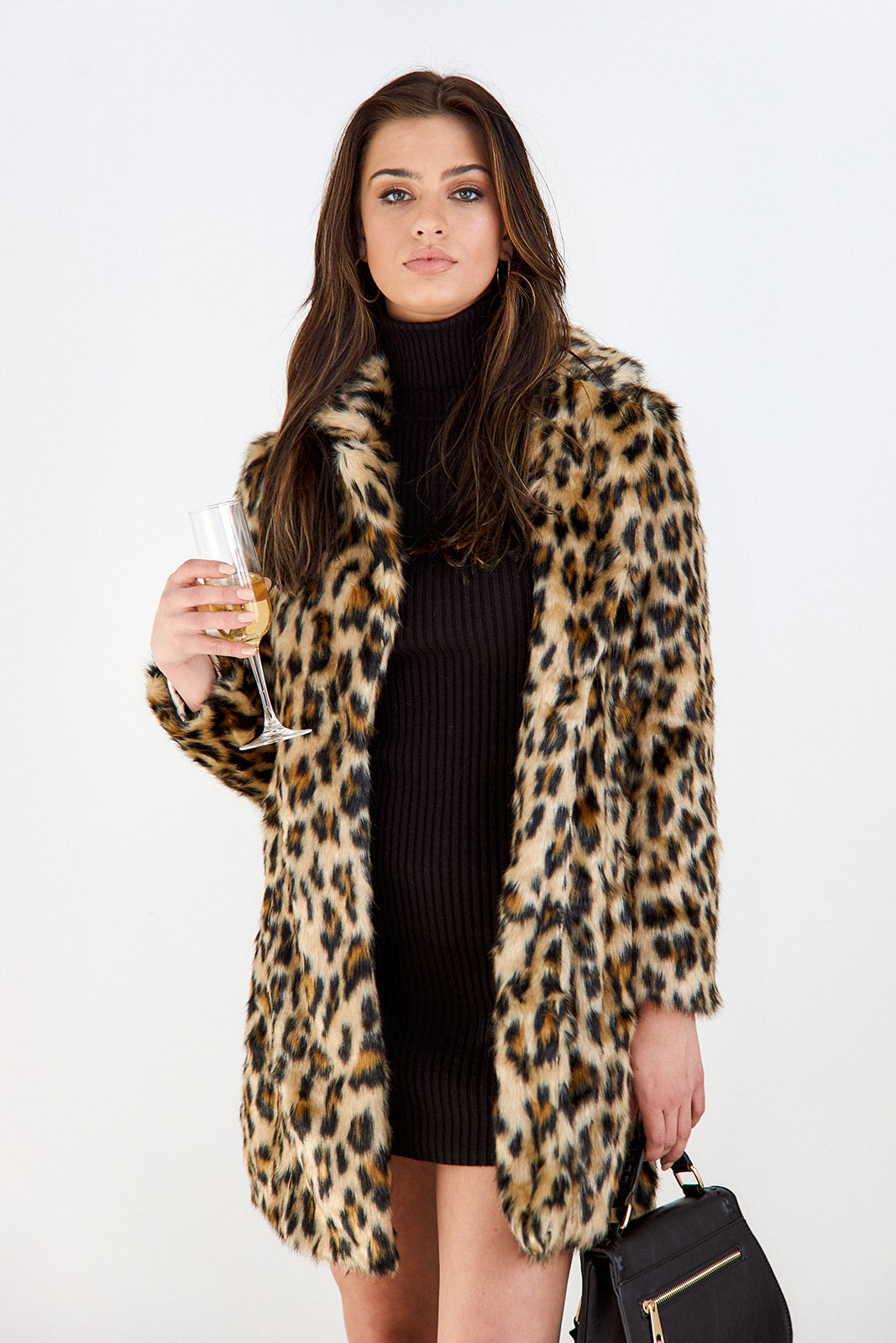 Rawson Leopard Faux Fur Coat