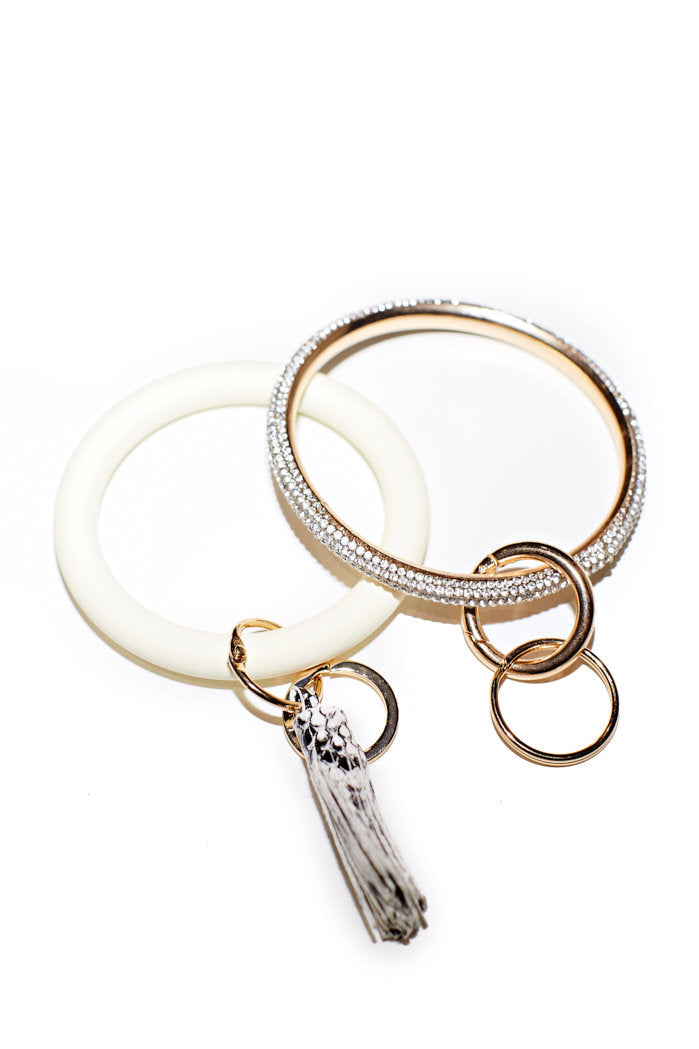 Banner Rhinestone Key Chain