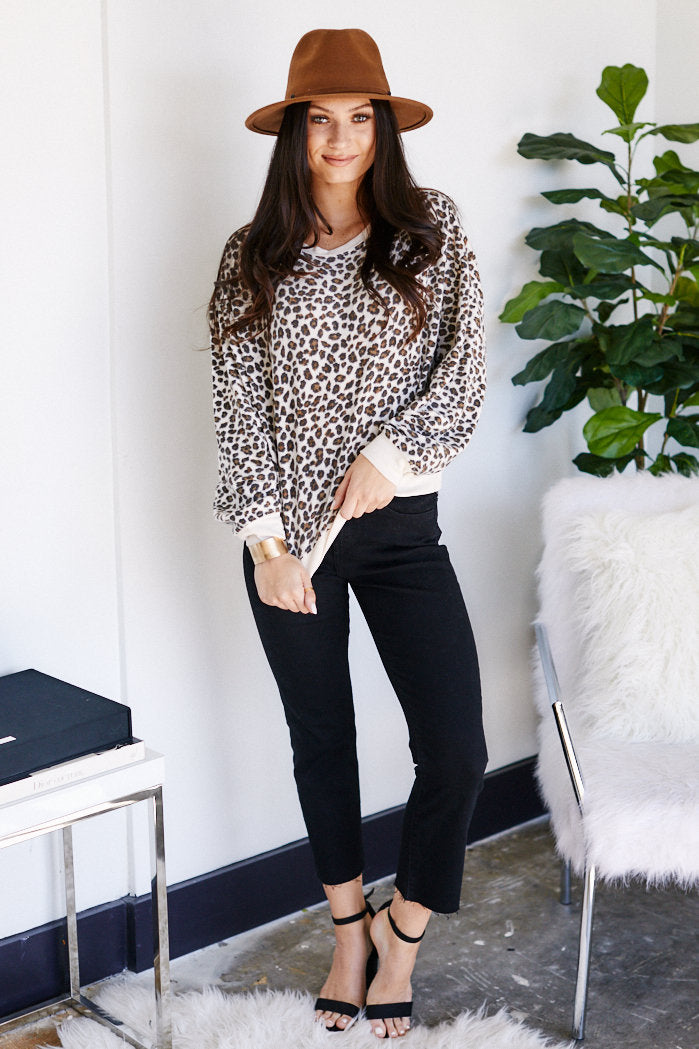 Z SUPPLY MULTI LEOPARD PULLOVE