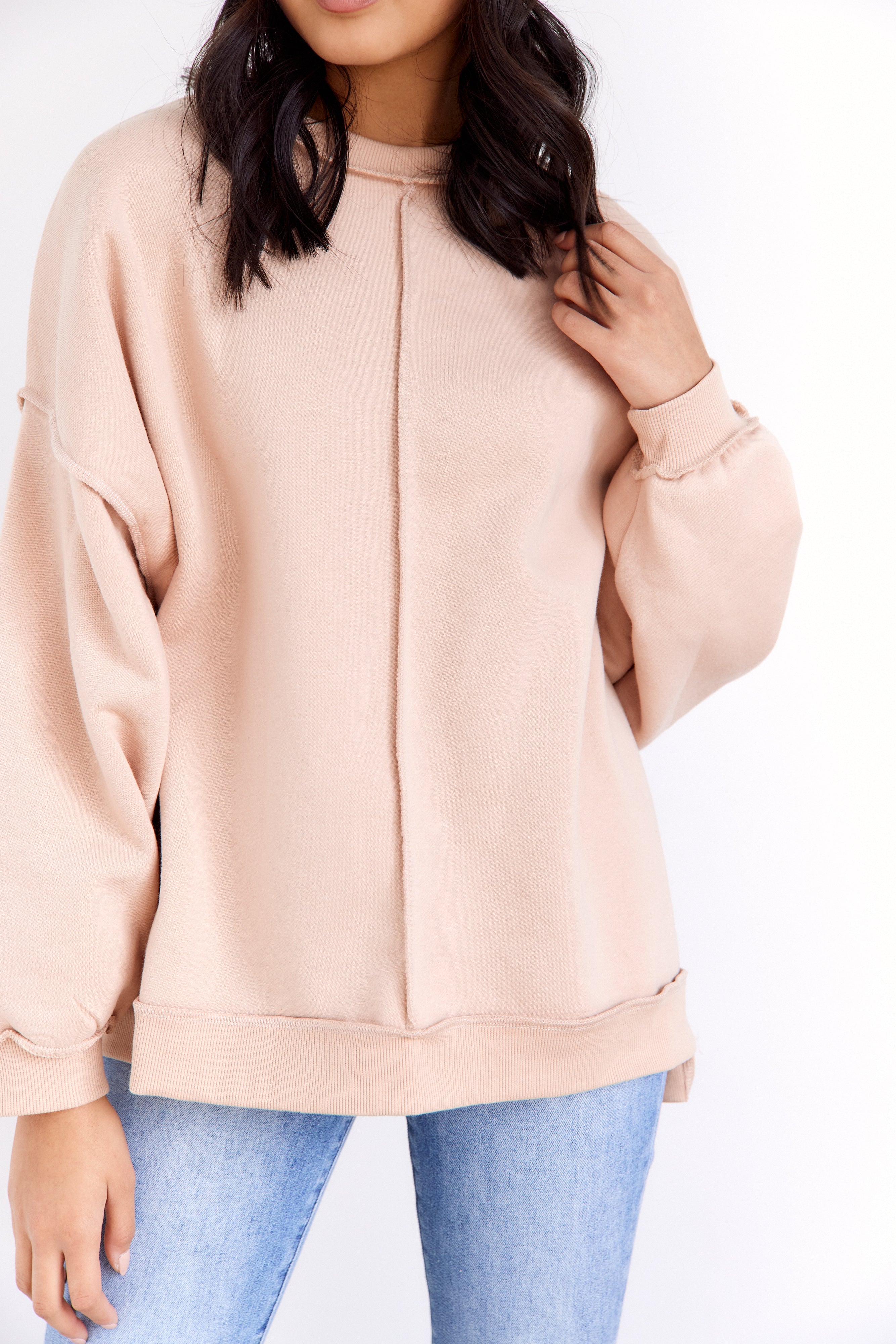 Nikki Exposed Seam Sweatshirt