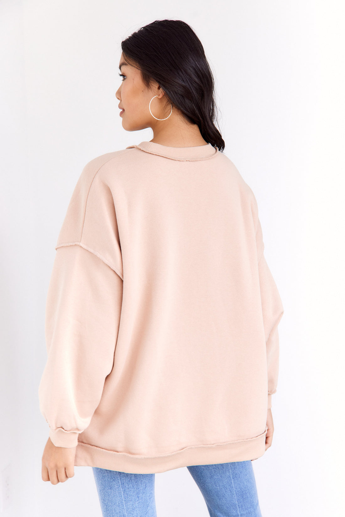 Nikki Exposed Seam Sweatshirt
