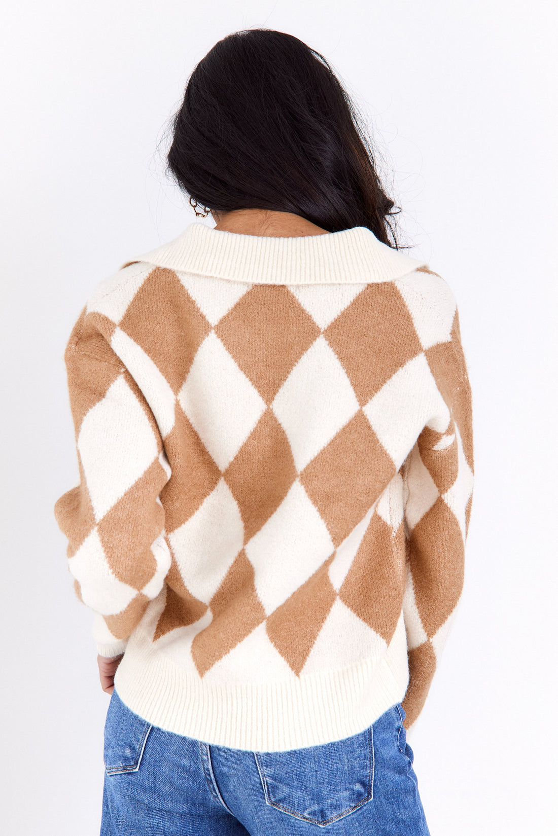 SALE - Logan Collared V Neck Sweater