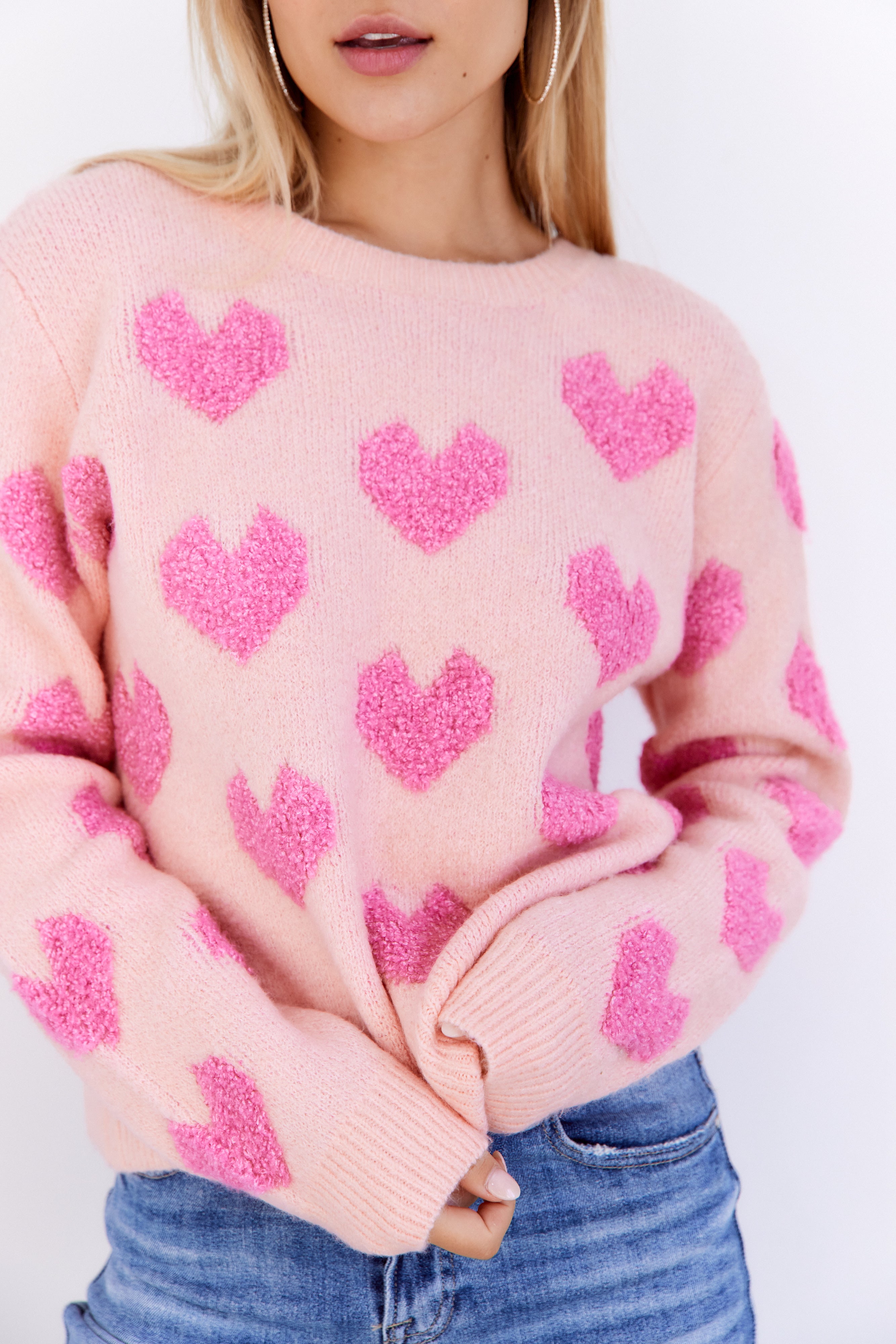 Alice Heart Pattern Sweater