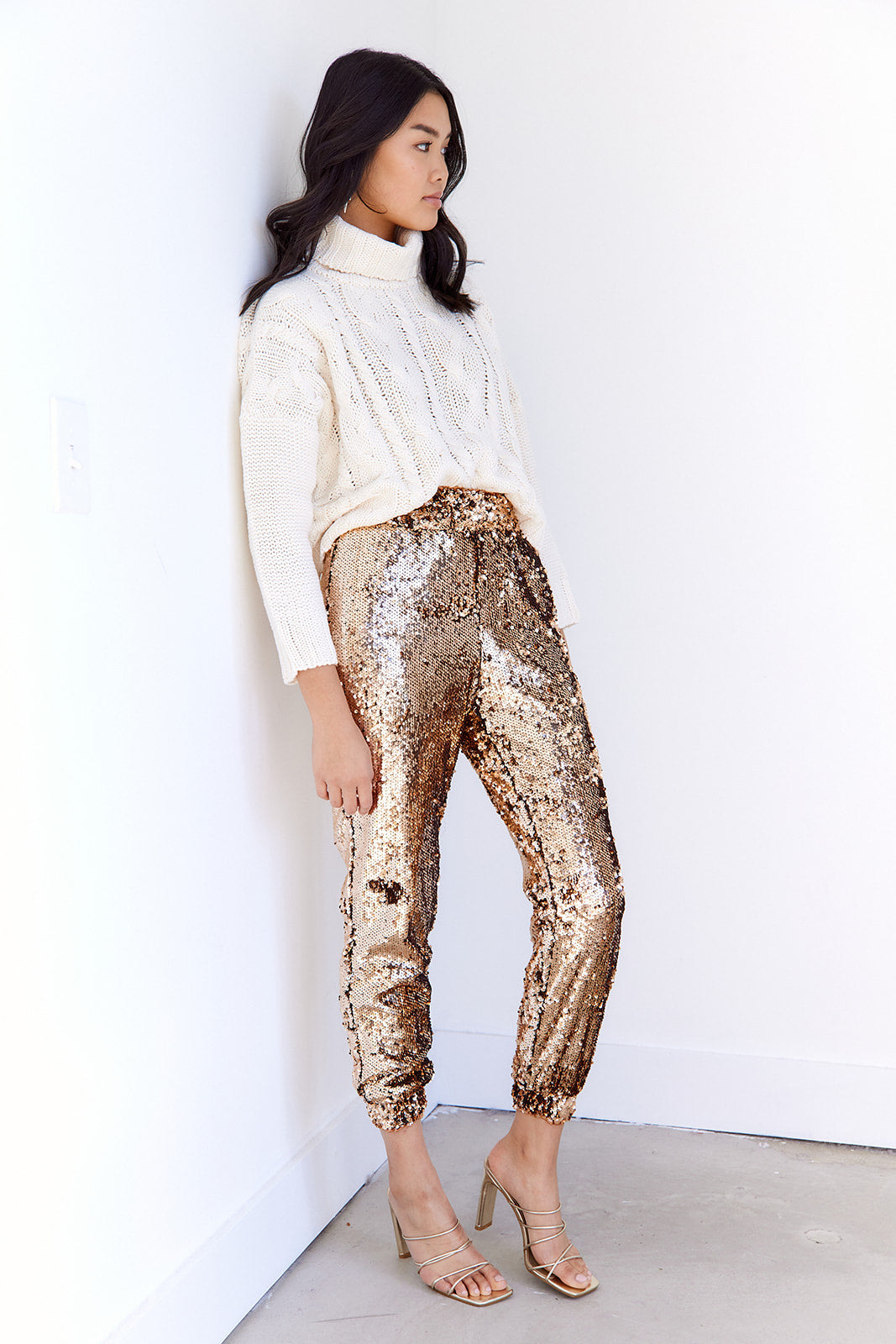 SALE - Quinn Sequin Jogger Pants