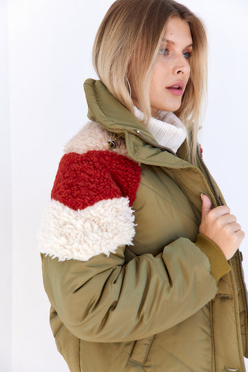 SALE - Keely Aviator Puffer Jacket