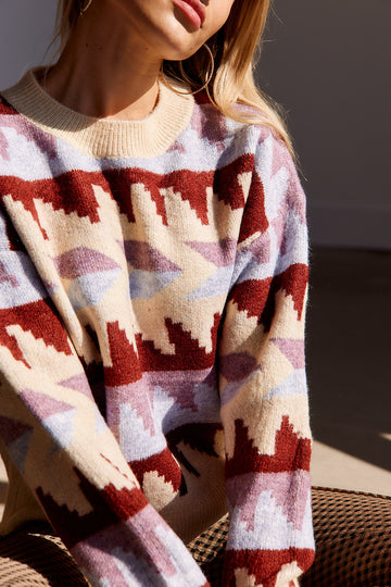 SALE - Pia Printed Sweater