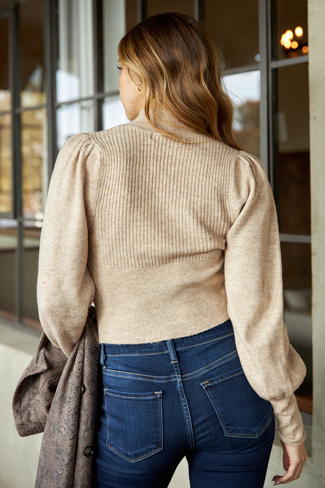 Marine Key Hole Sweater