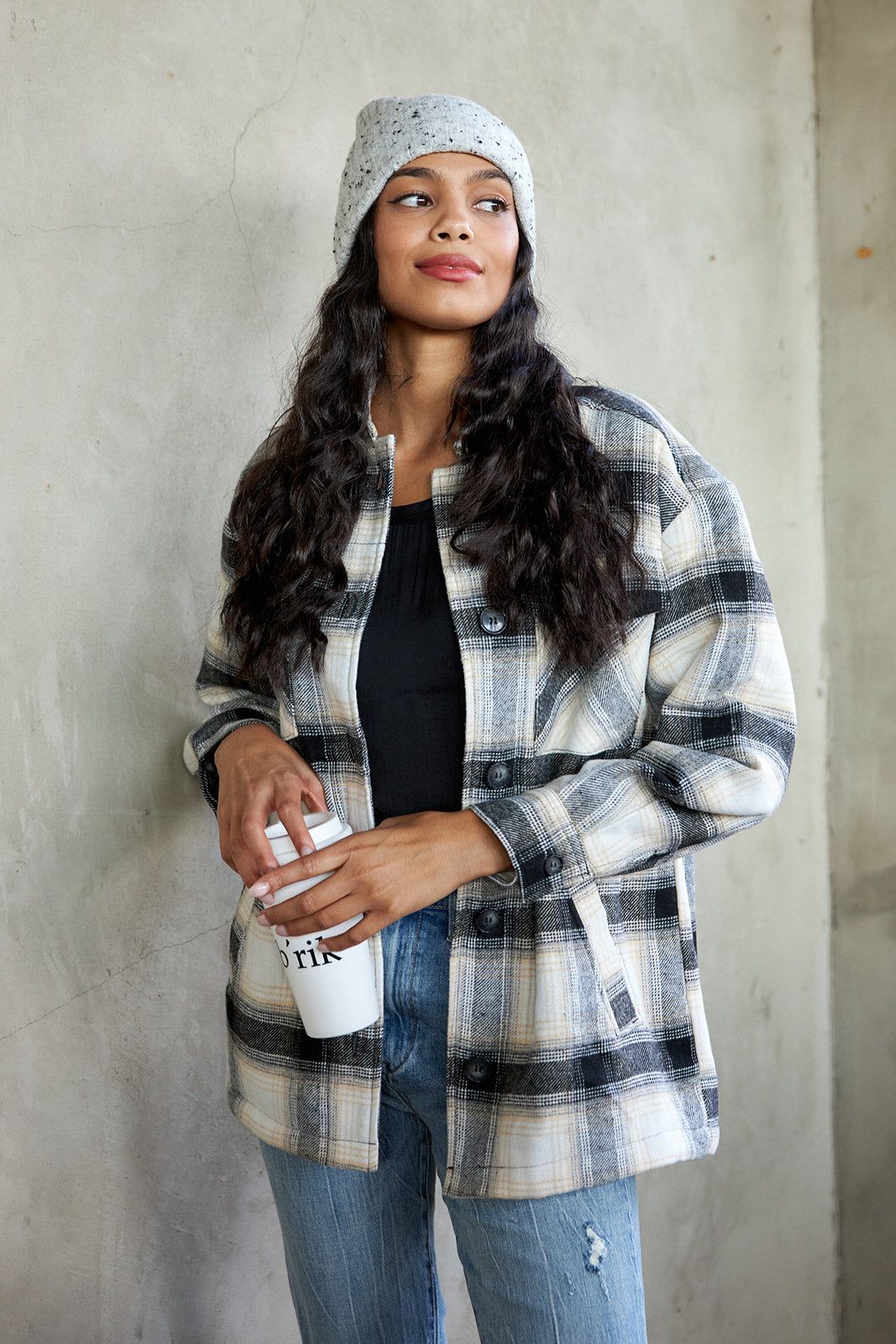 Sadie Fuzzy Lined Shacket