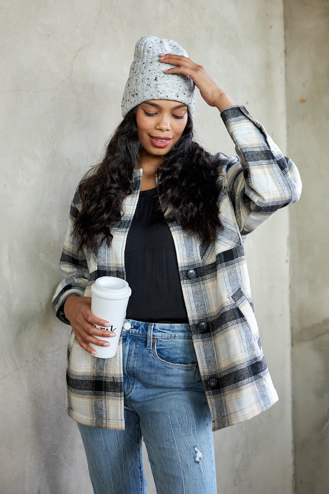 Sadie Fuzzy Lined Shacket