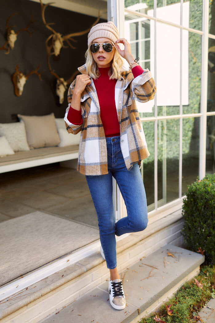 Tala Plaid Flannel Jacket