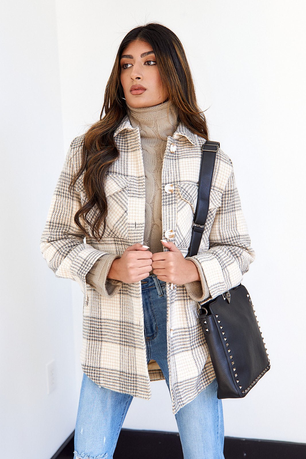 Malena Oversized Plaid Shirt