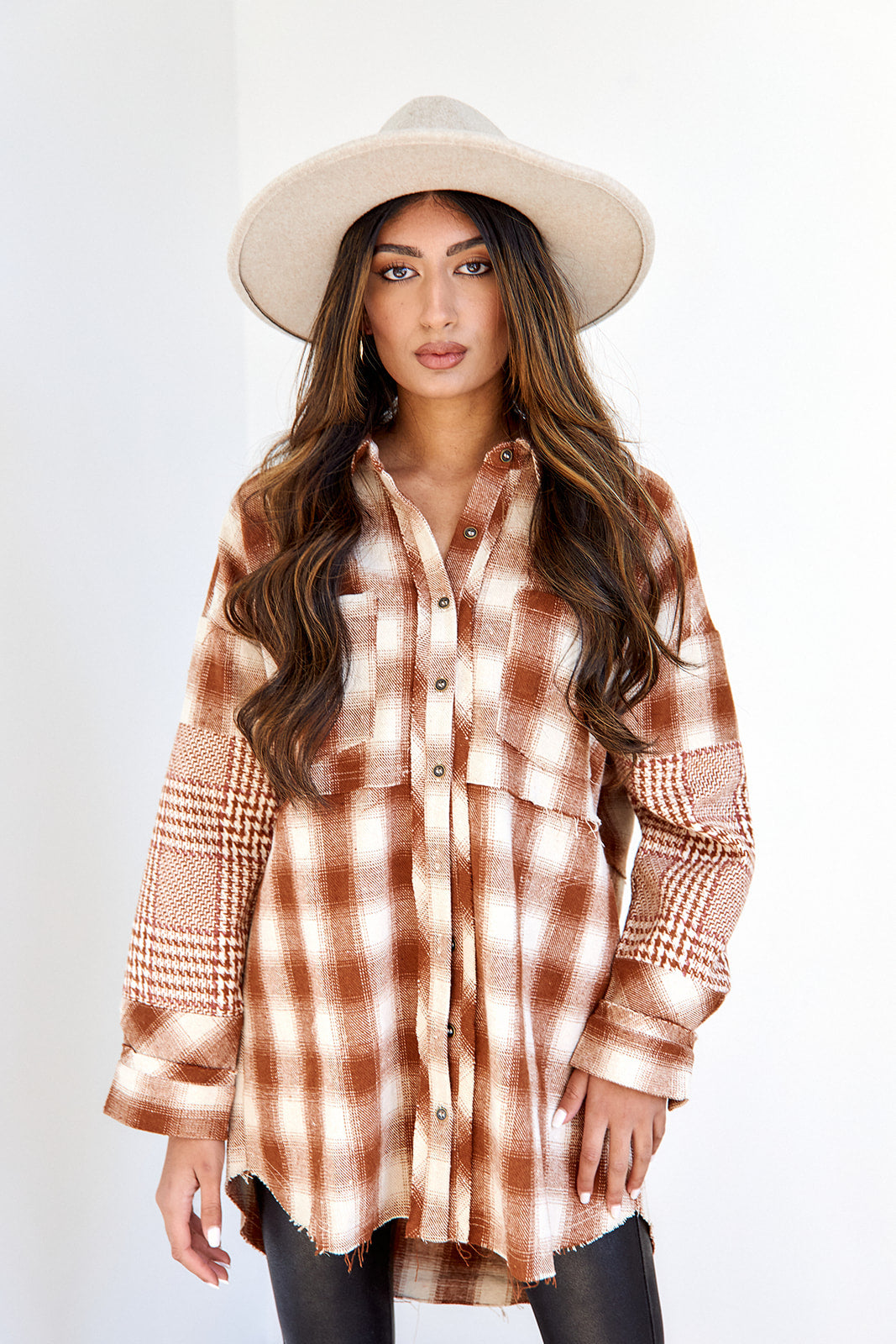 Person Plaid Shacket
