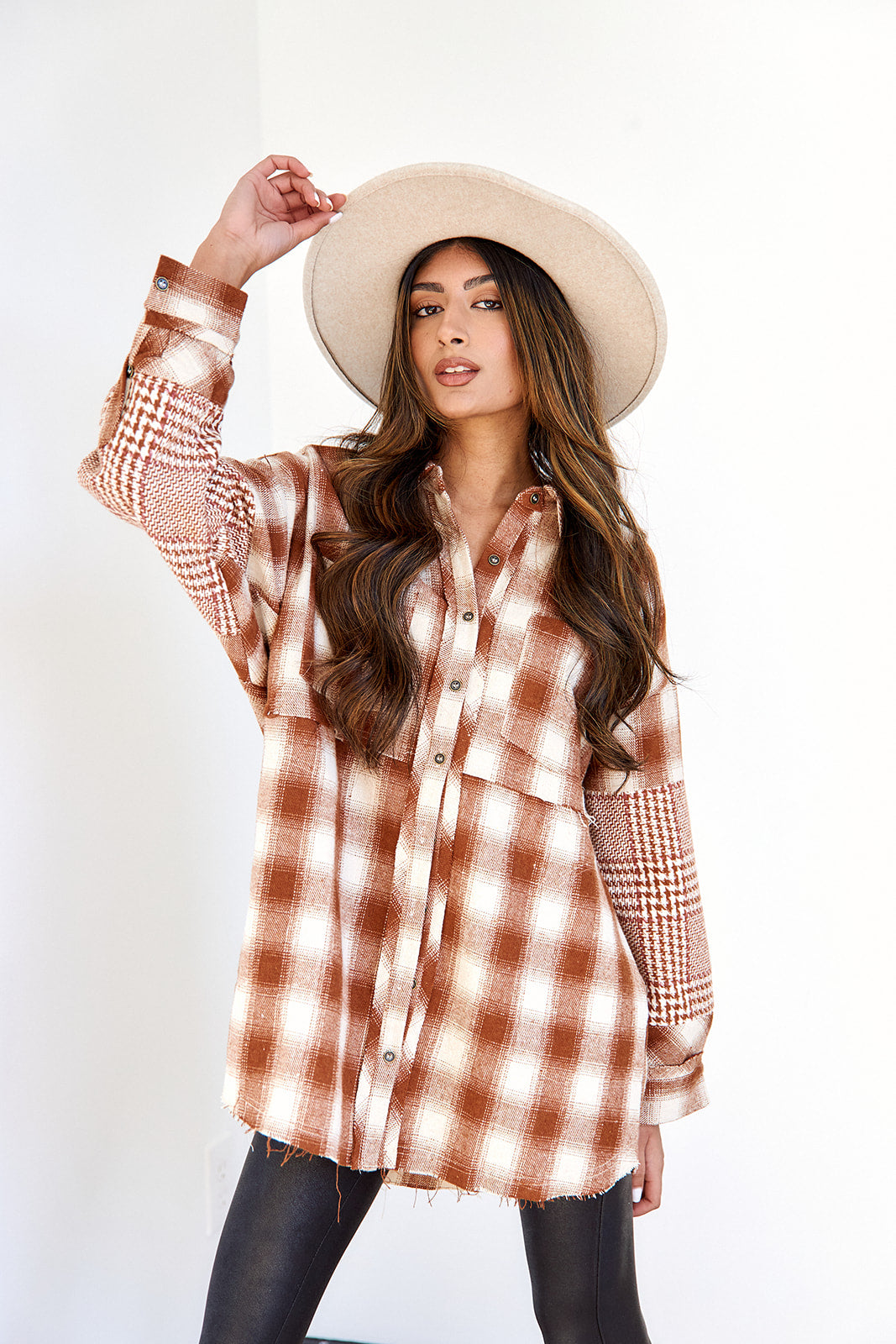 Person Plaid Shacket