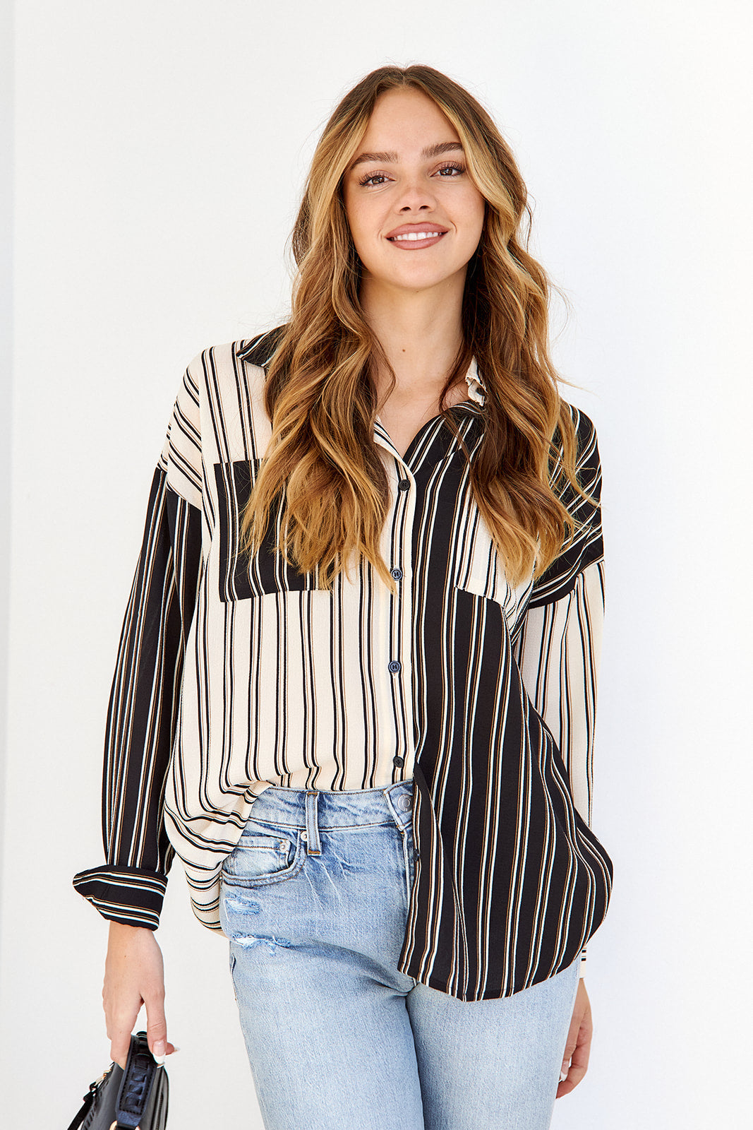 Lakita Contrast Stripe Blouse