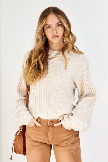 Greyton Ribbed Crop Sweater