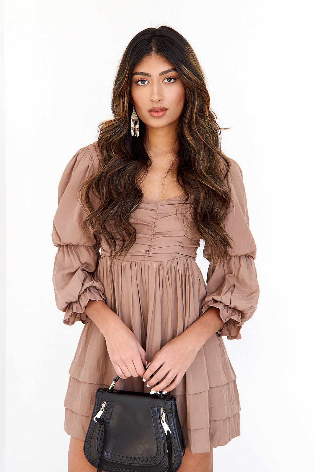 Pheonix Puff Sleve Babydoll Dress