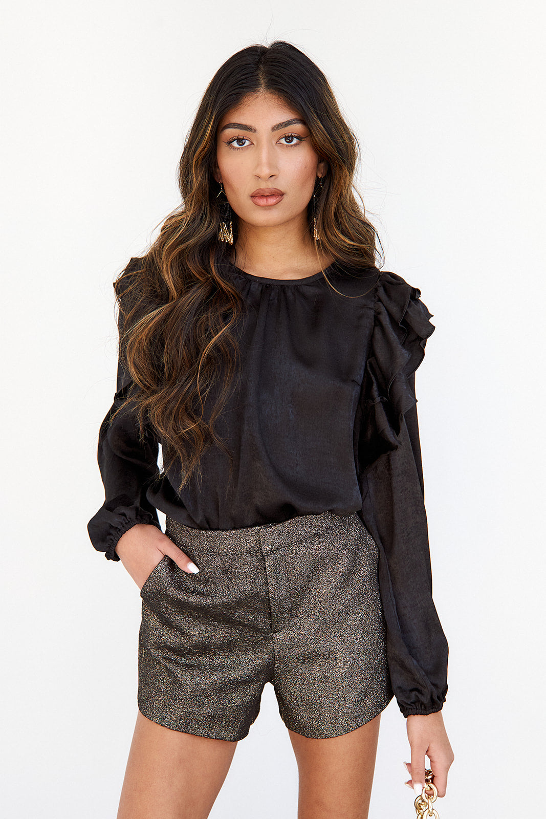 Mercy Metallic Detail Shorts