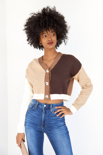 Santina Color Block Cardigan