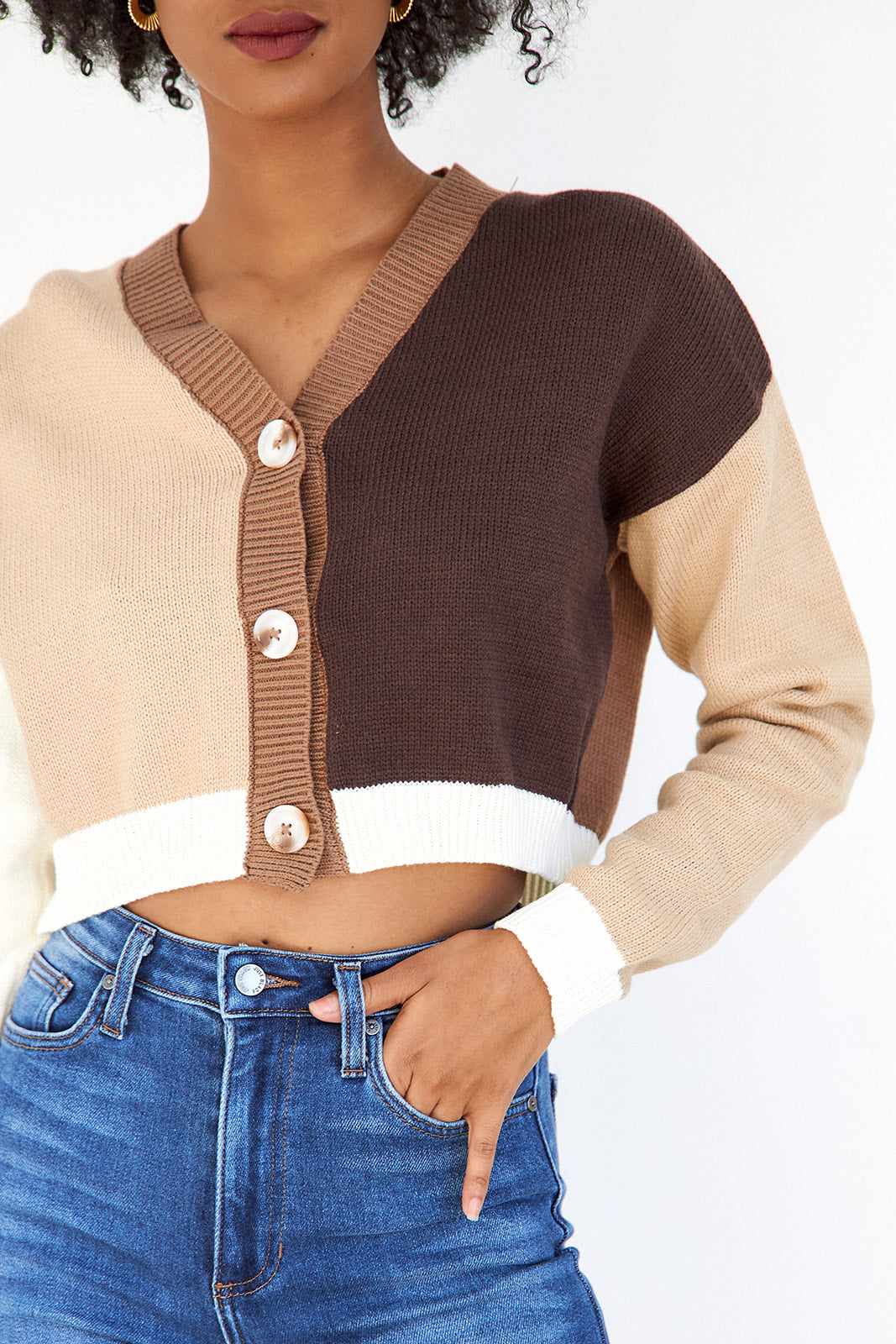 Santina Color Block Cardigan