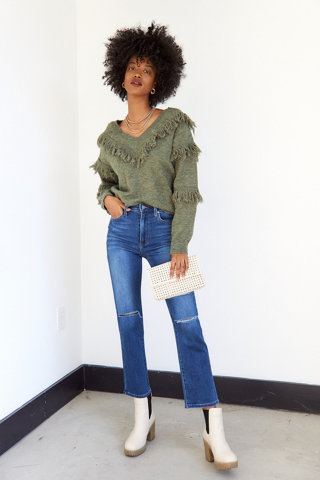 Taos Fringe Detail Sweater