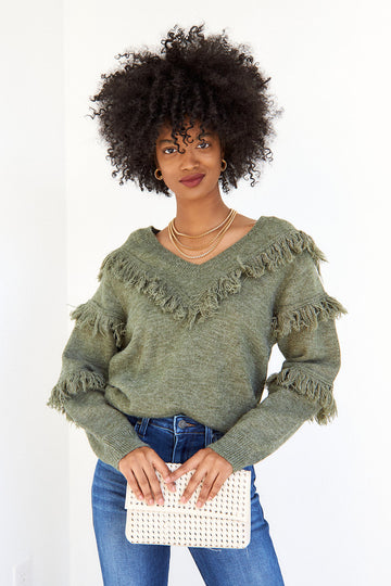 Taos Fringe Detail Sweater