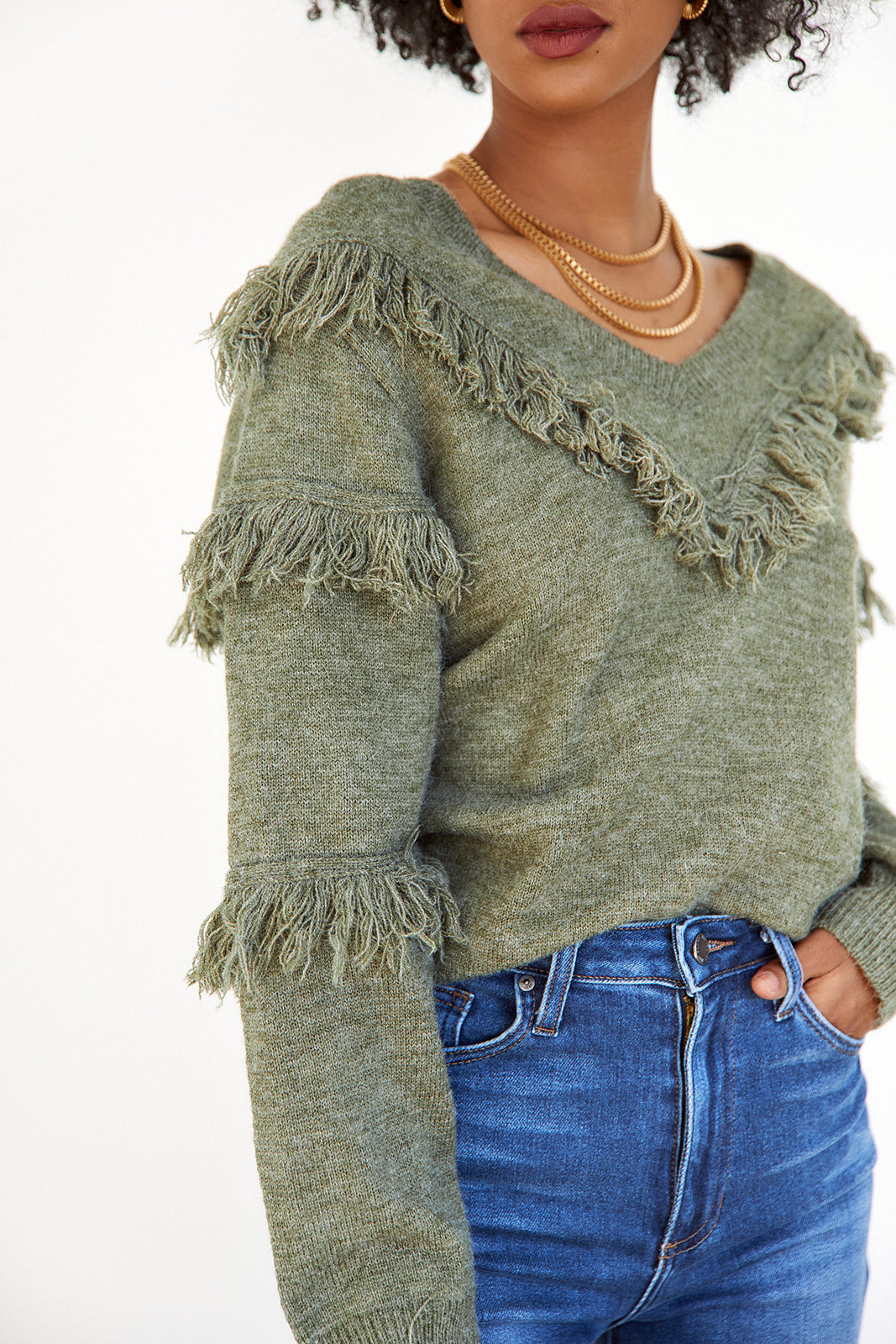 Taos Fringe Detail Sweater