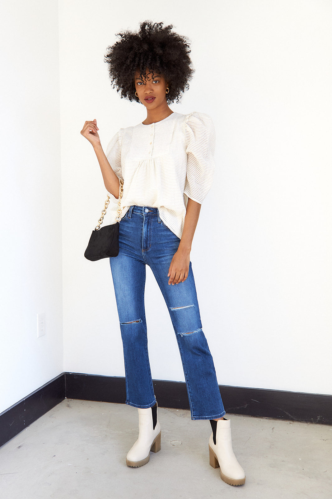 Sabella Ruffled Detail Blouse