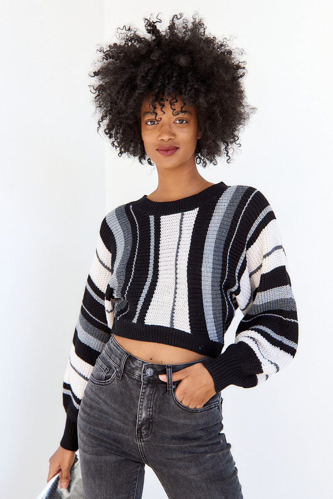 Mackie Striped Cropped Sweater