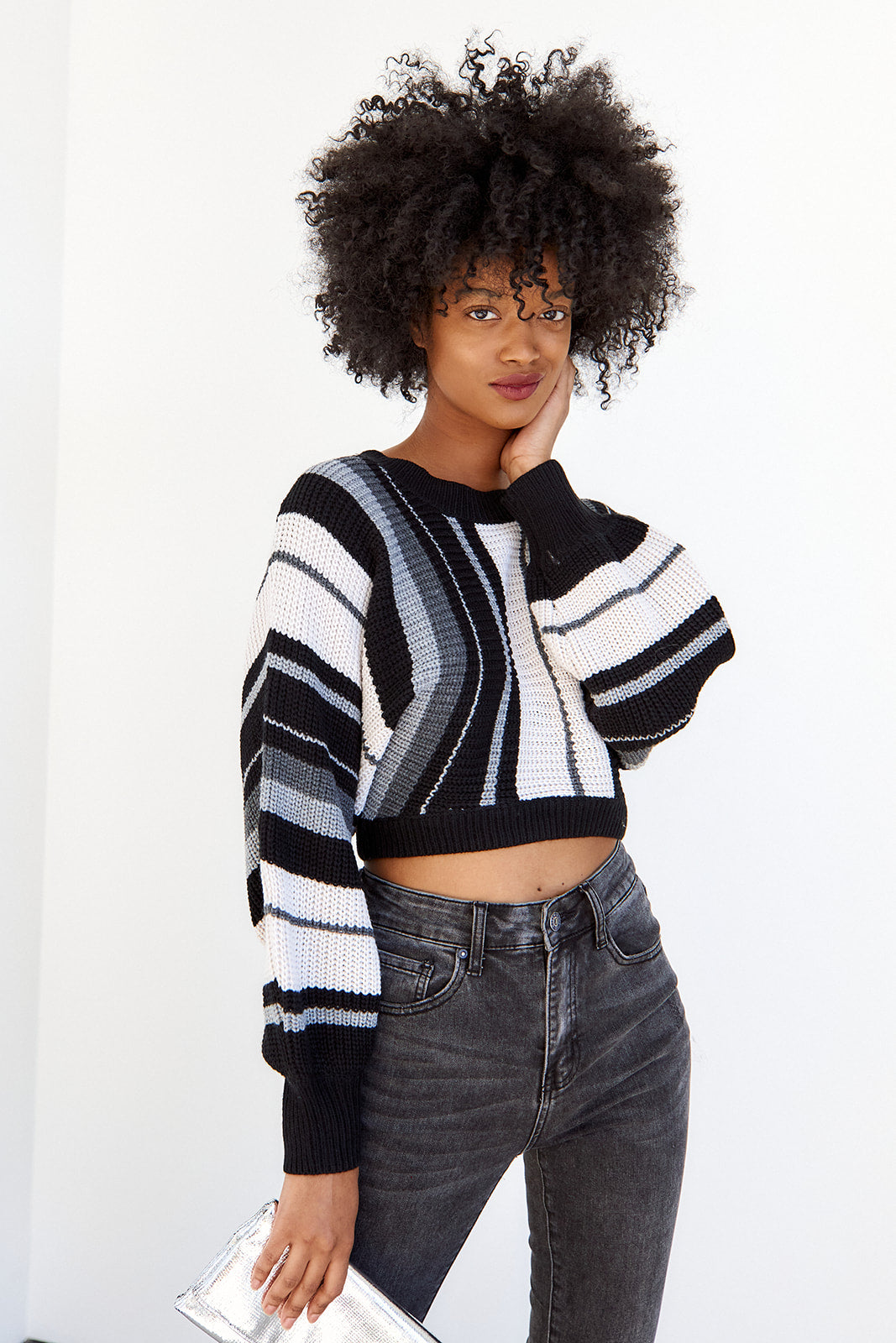Mackie Striped Cropped Sweater