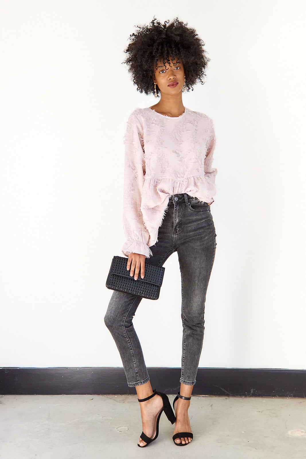 Gemma Long Sleeve Lace Blouse