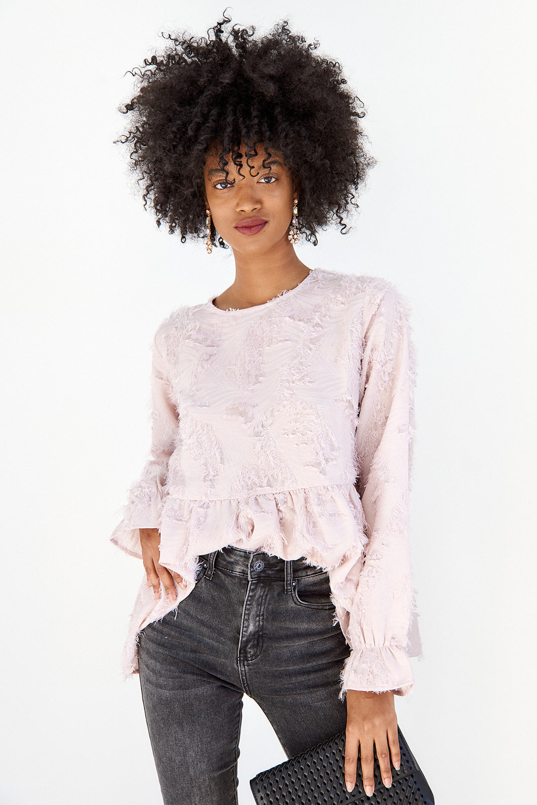 Gemma Long Sleeve Lace Blouse