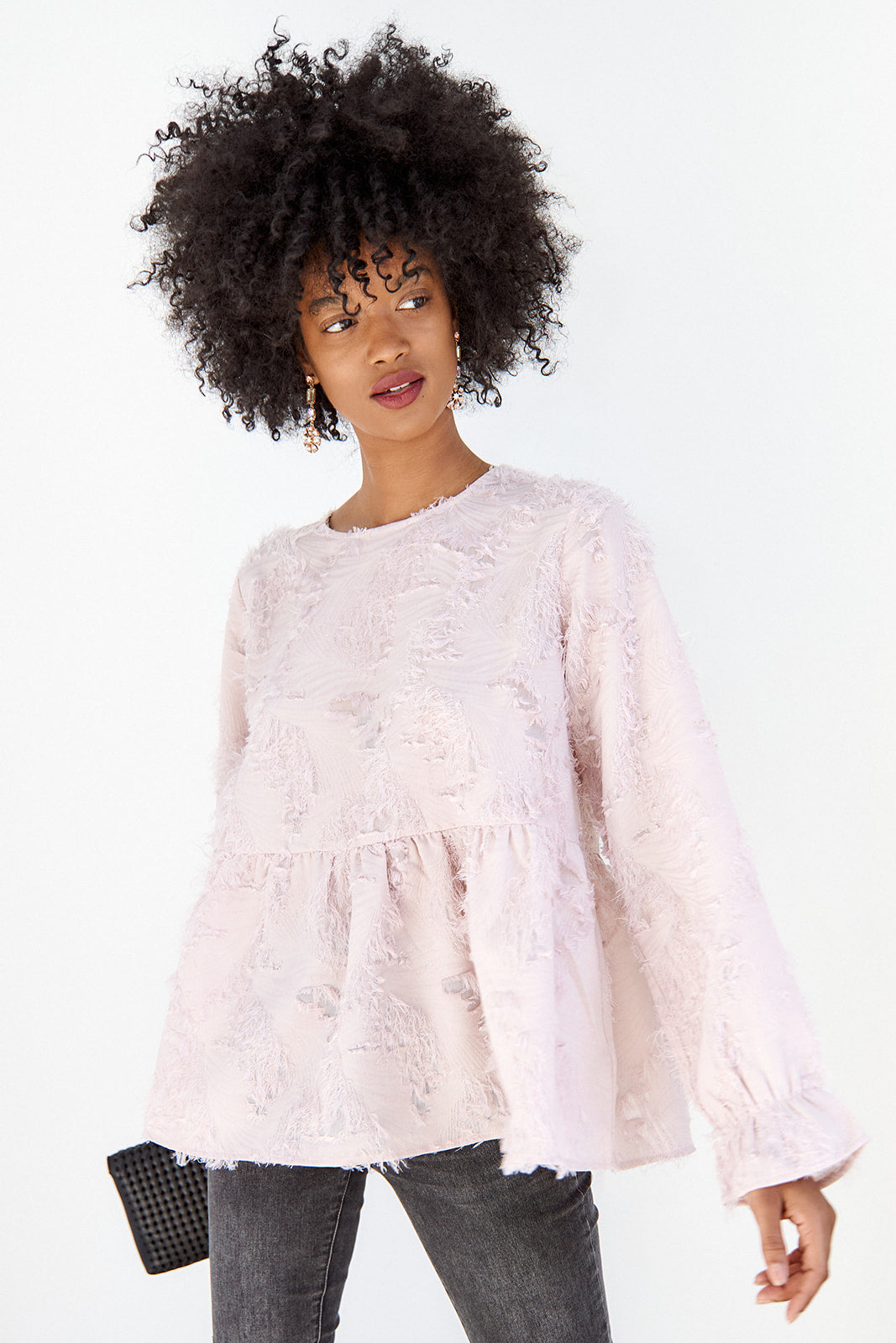 Gemma Long Sleeve Lace Blouse
