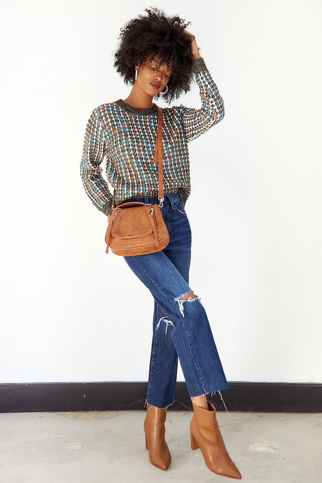 Britten Contrast Knit Sweater
