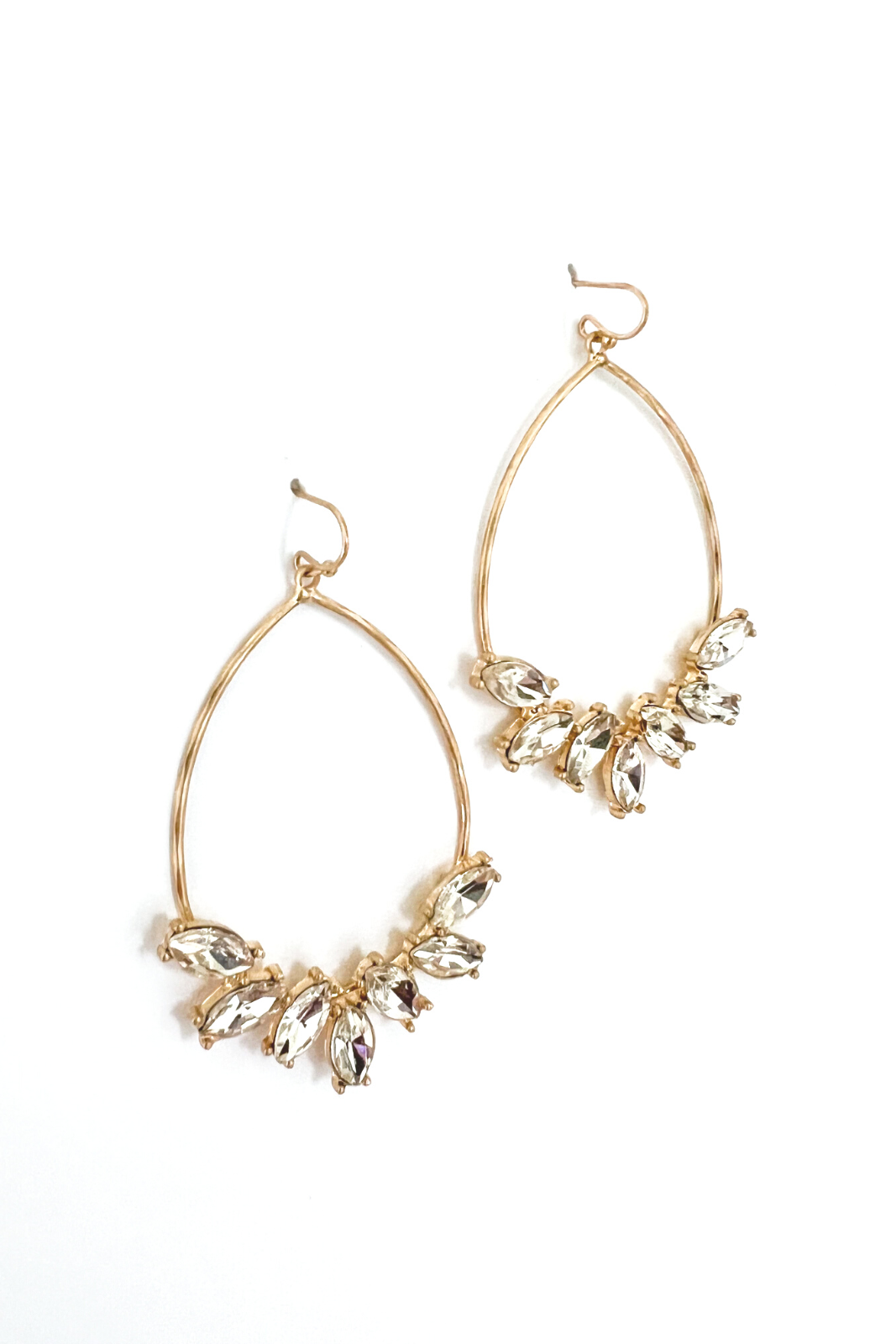 Amryn Hammered Teardrop Earrings