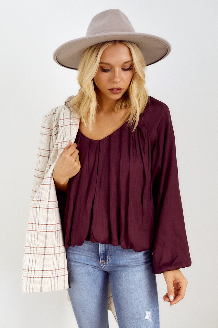 Orlena Balloon Sleeve Blouse