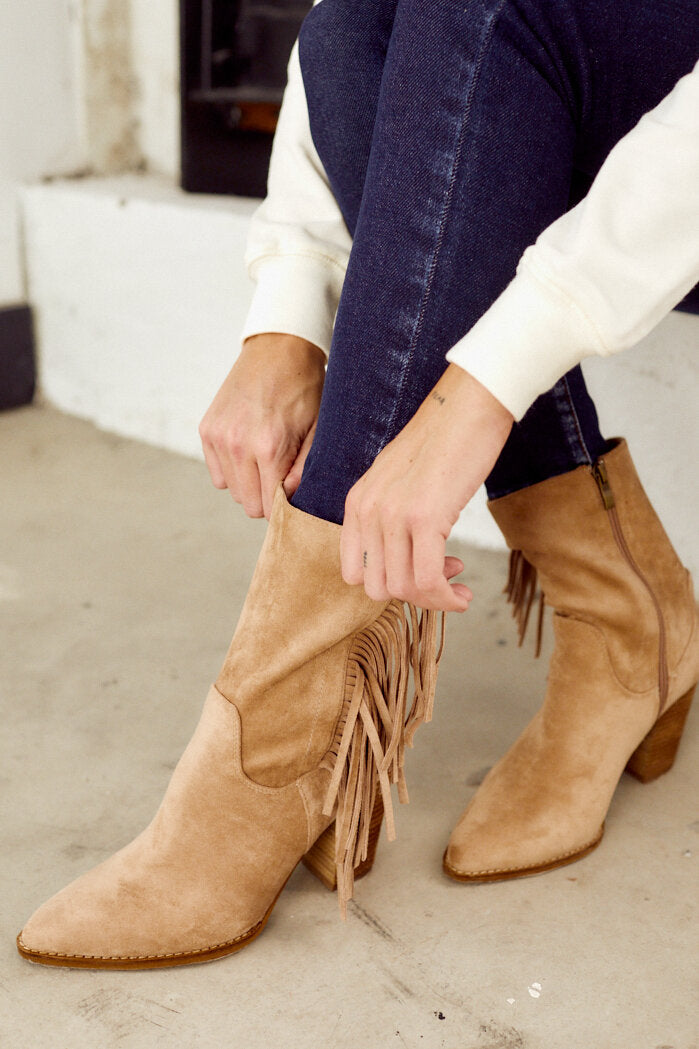 Jacklyn Fringe Bootie