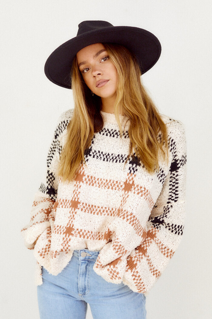Marcie Plaid Sweater