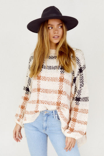 Marcie Plaid Sweater