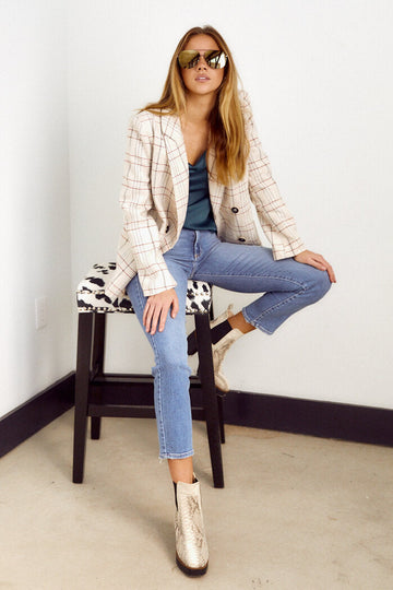 Asha Plaid Blazer