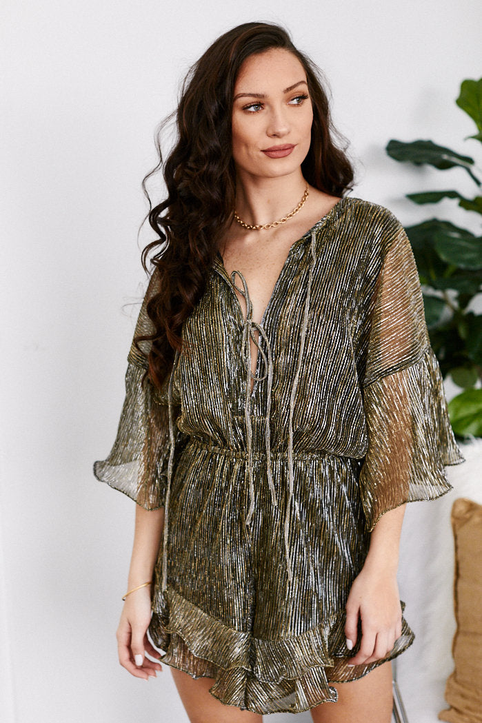 Lizzy Metallic Romper
