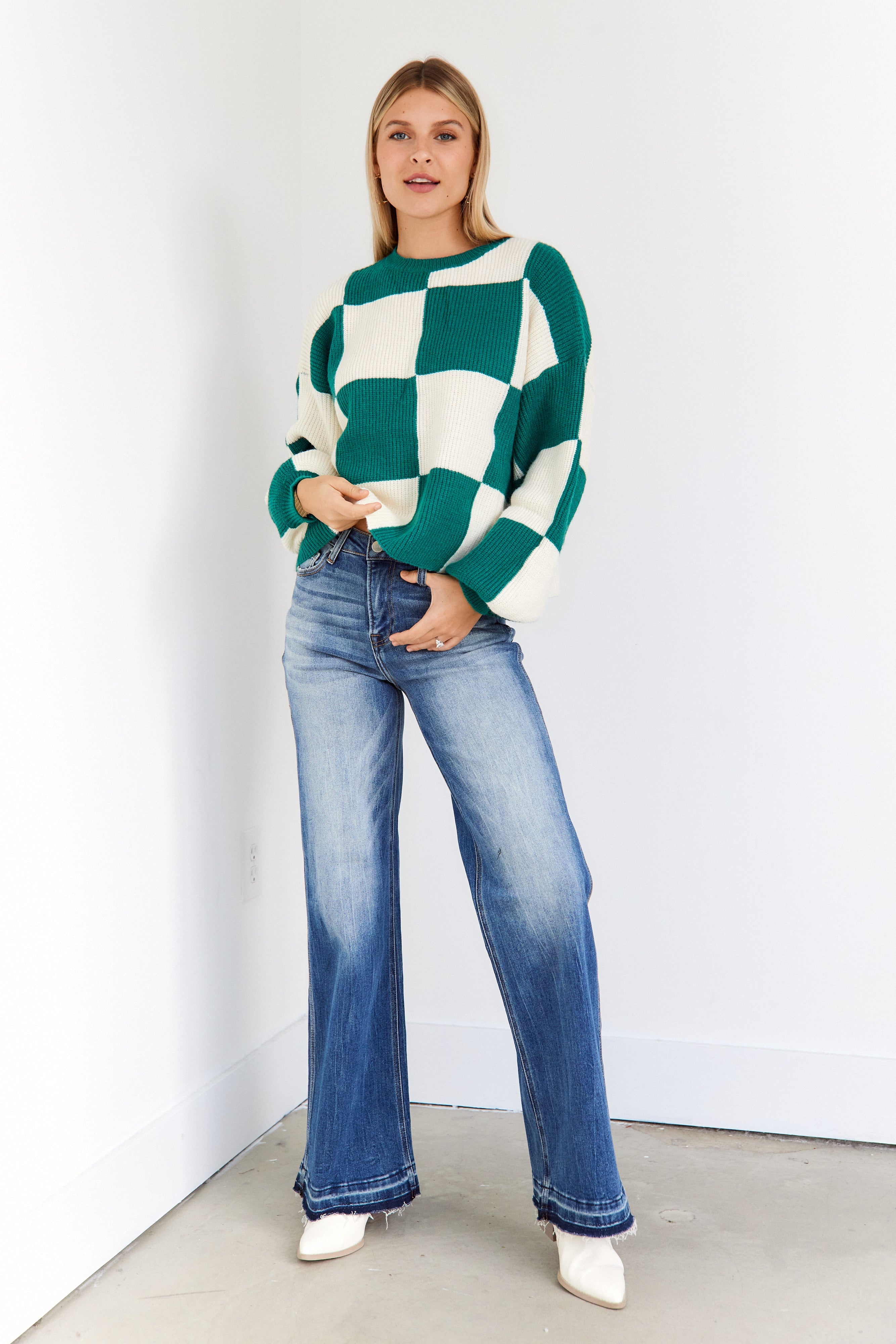 Reagan Wide Leg High Waisted Jeans