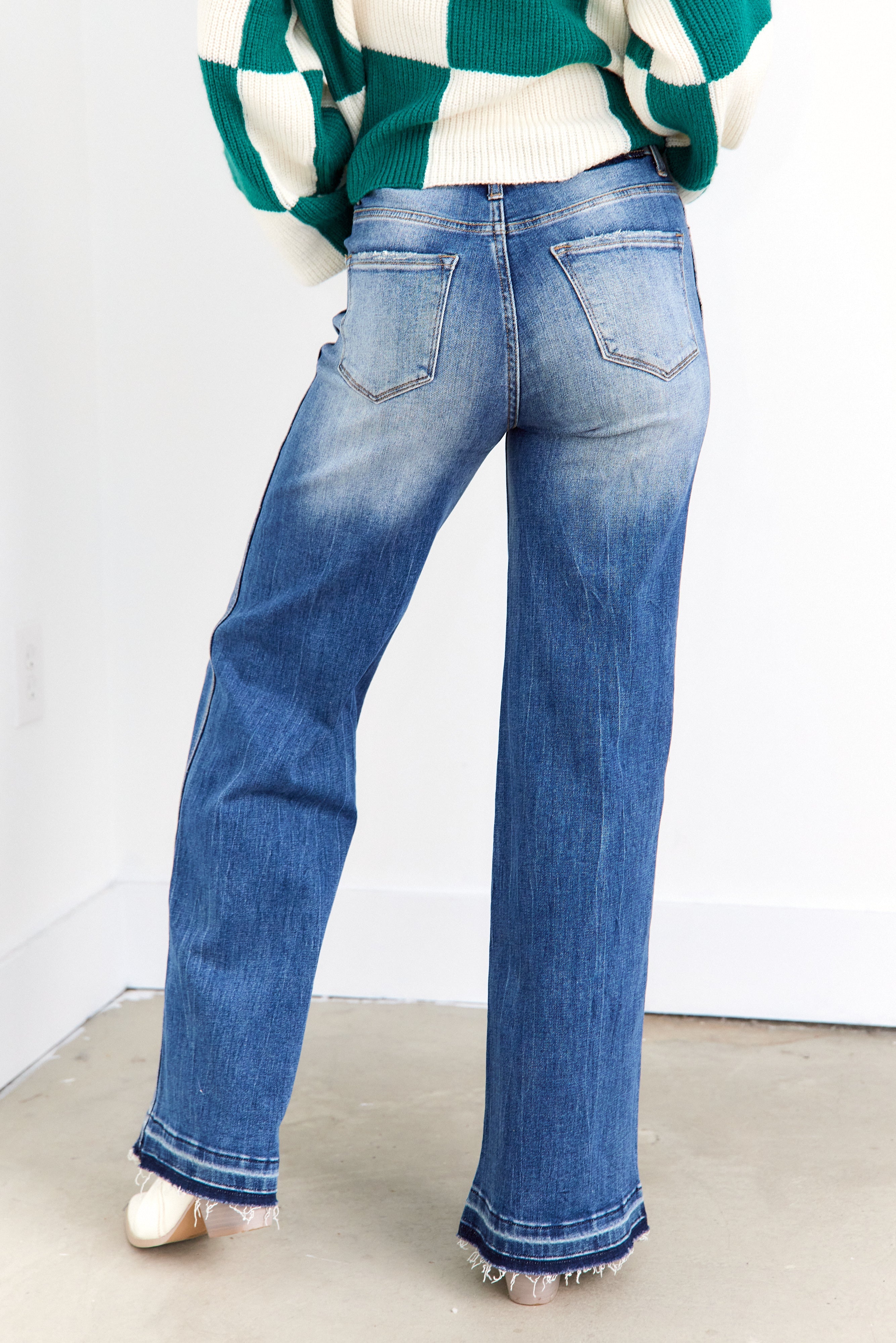Reagan Wide Leg High Waisted Jeans