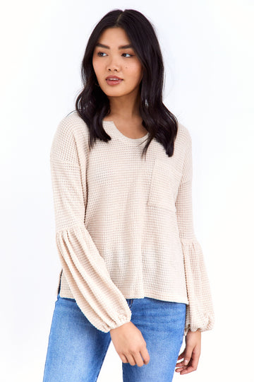 SALE - Cali Waffle Knit Top