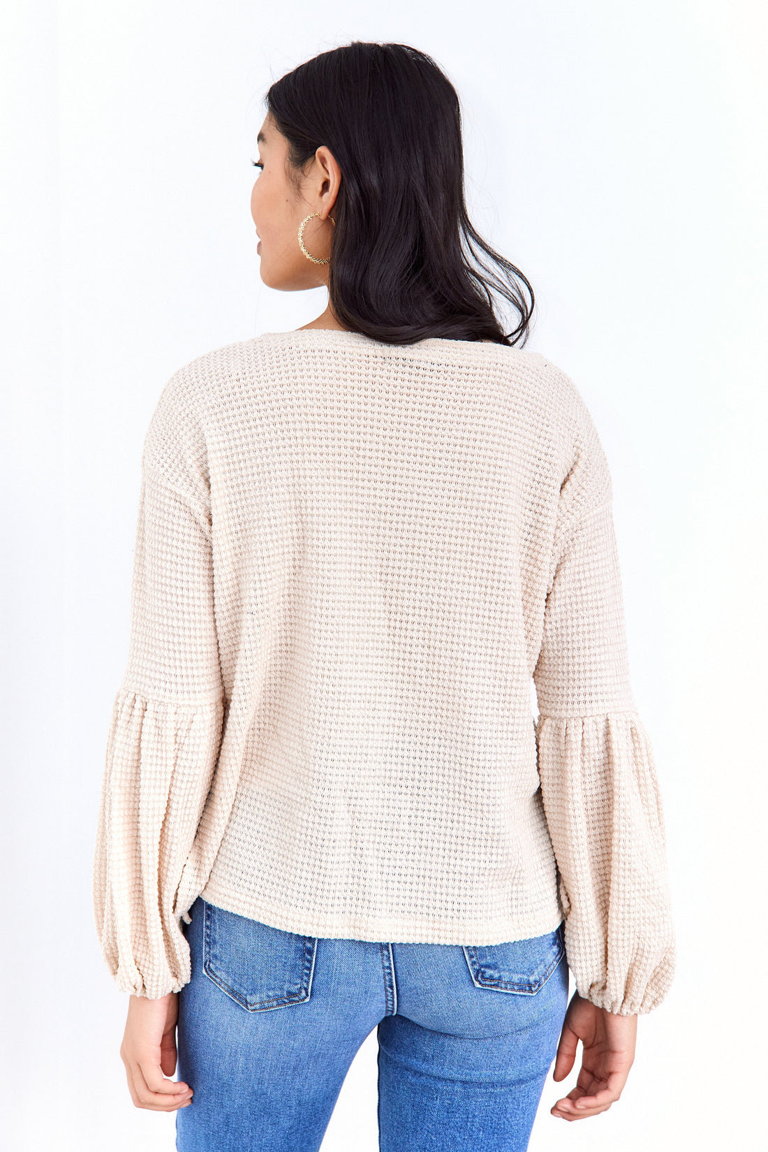 SALE - Cali Waffle Knit Top