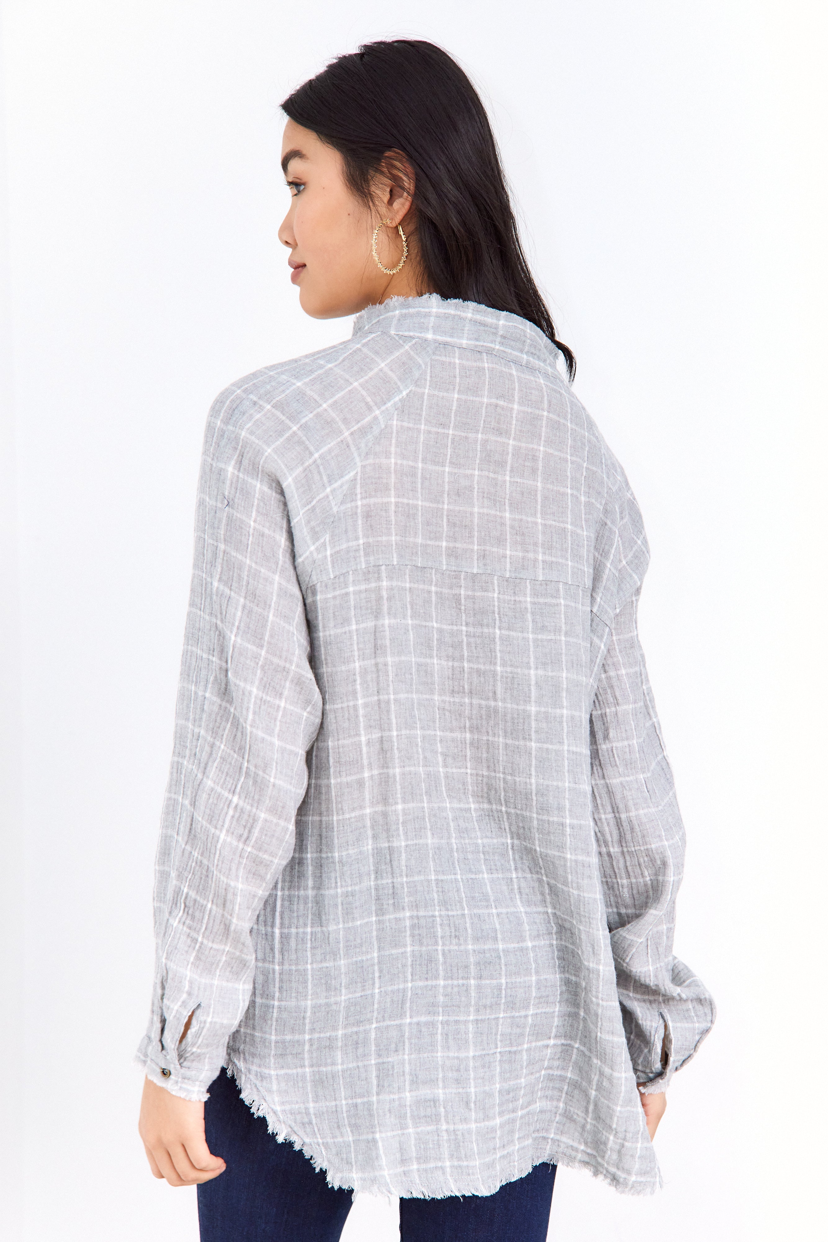 SALE - Nikki Woven Button Front Tunic